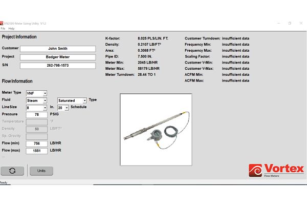 Vortex Sizing Software