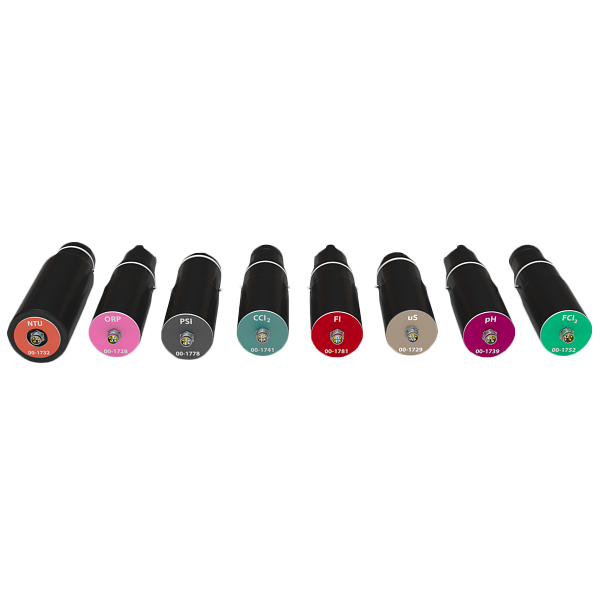 M-Node smart sensors for NTU, ORP, PSI, CCI2, FI, uS, pH, FCI2 monitoring.